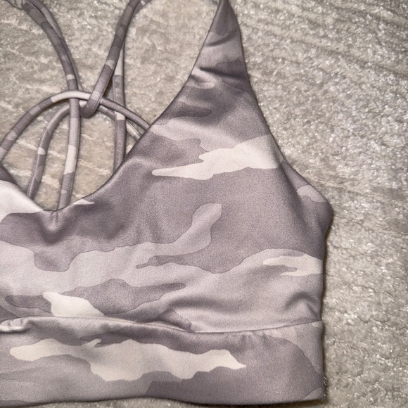 Light gray Athleta camo bra - Picture 2 of 4
